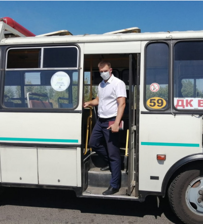 В Курске выявили проблемы с газовым баллоном в общественном транспорте