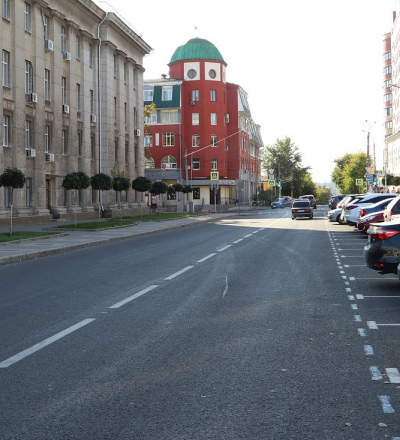 В Курске завершили дорожные работы на улице Марата