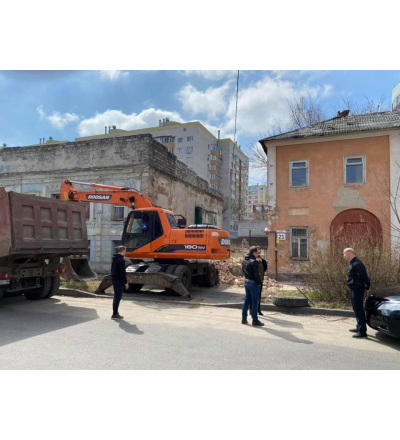 В Курске снесли объект культурного наследия в стиле модерн с эклектичными элементами
