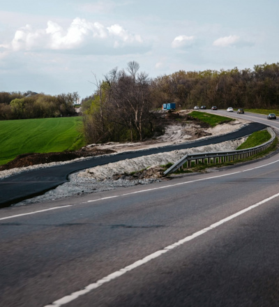 В Курском районе продолжается расширение федеральной автодороги М-2 «Крым»