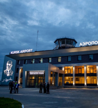 В Курске в июне завершится ремонт фасада аэровокзала
